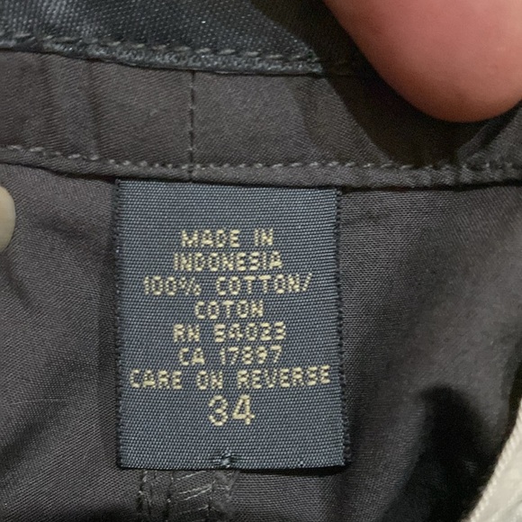 Banana Republic Brown Color Size 34 Indonesia Cotton 4Pockets Machine Wash Cargo - Picture 7 of 8
